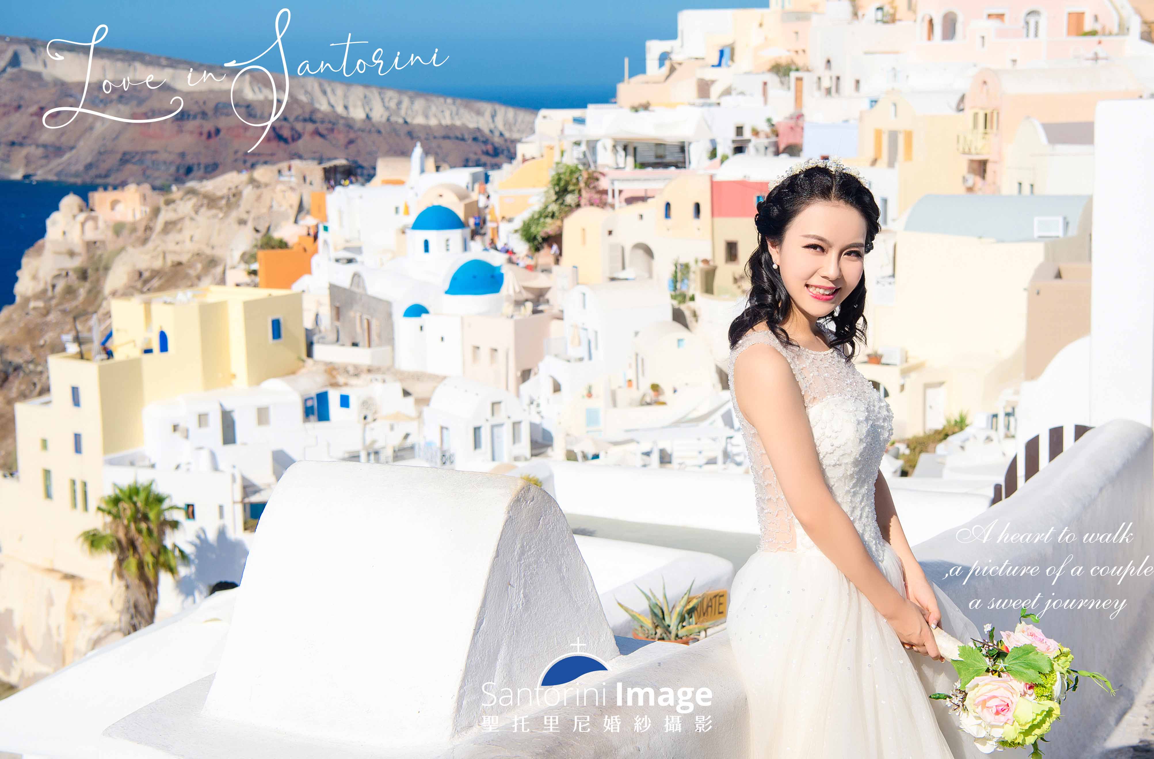 圣托里尼・蓝顶教堂 婚纱旅拍作品