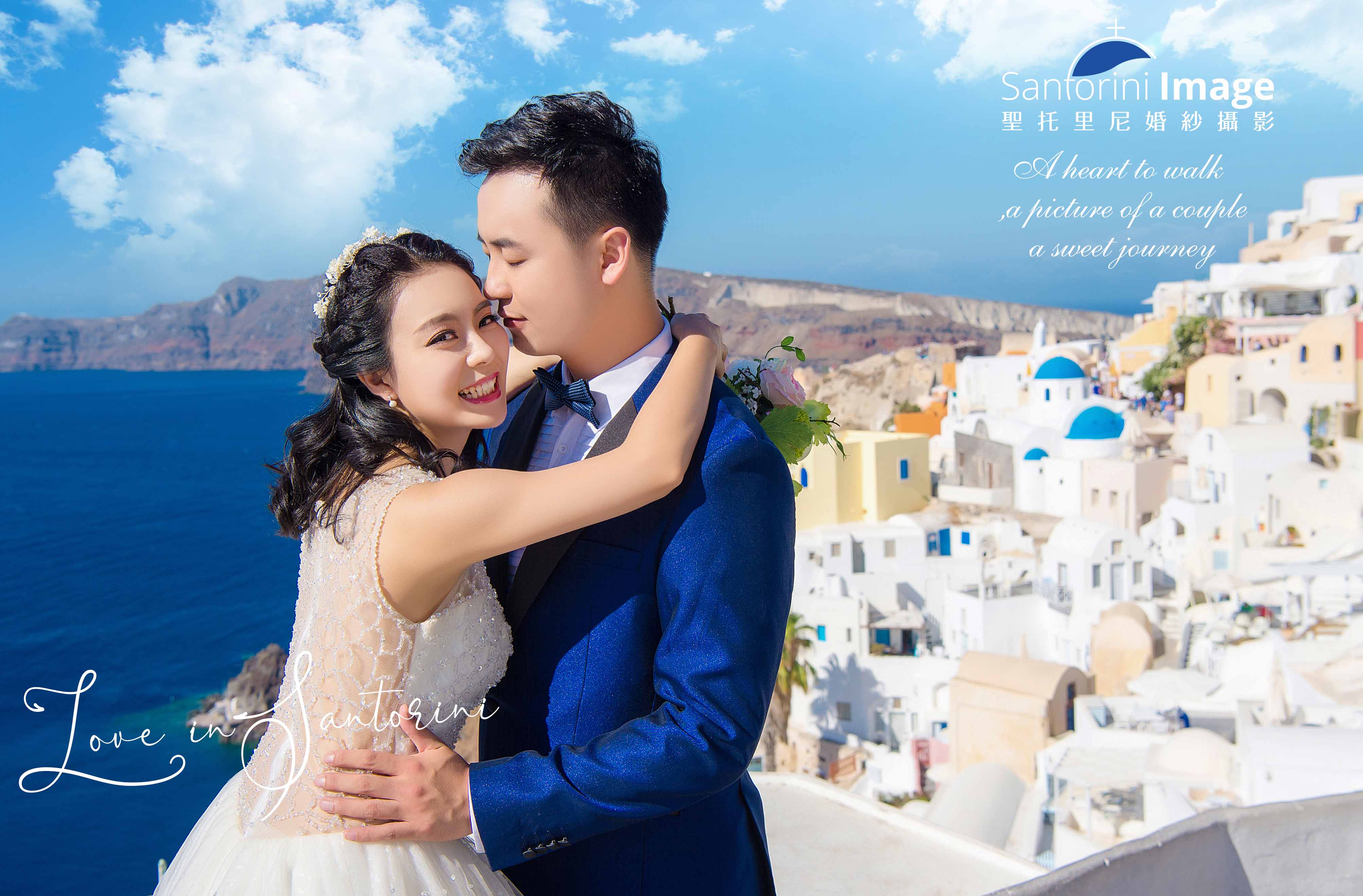 圣托里尼・蓝顶教堂 婚纱旅拍作品