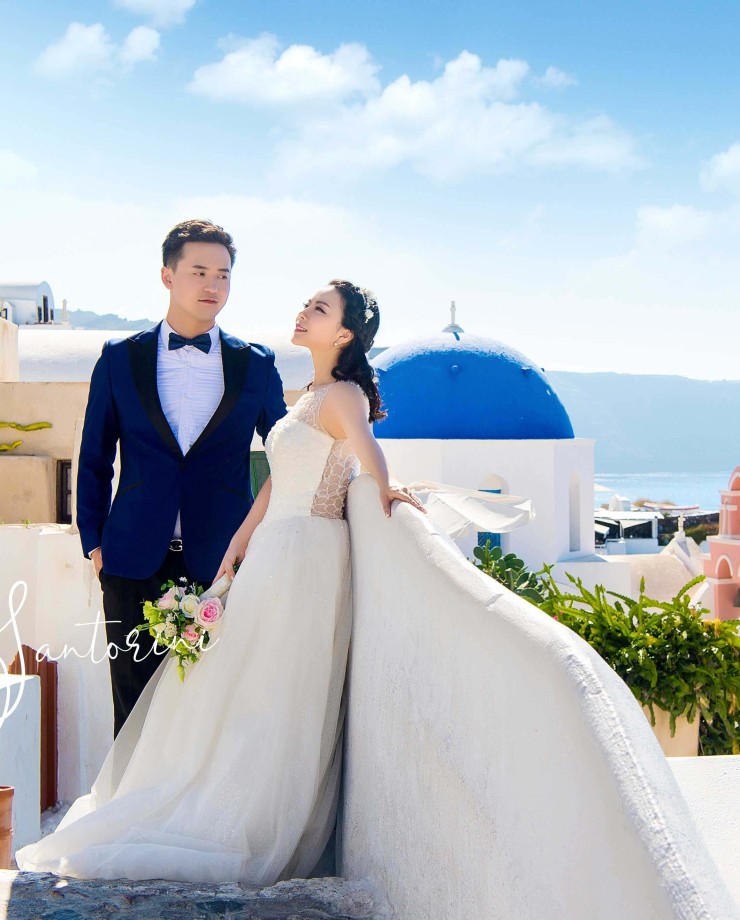 圣托里尼・蓝顶教堂 婚纱旅拍作品
