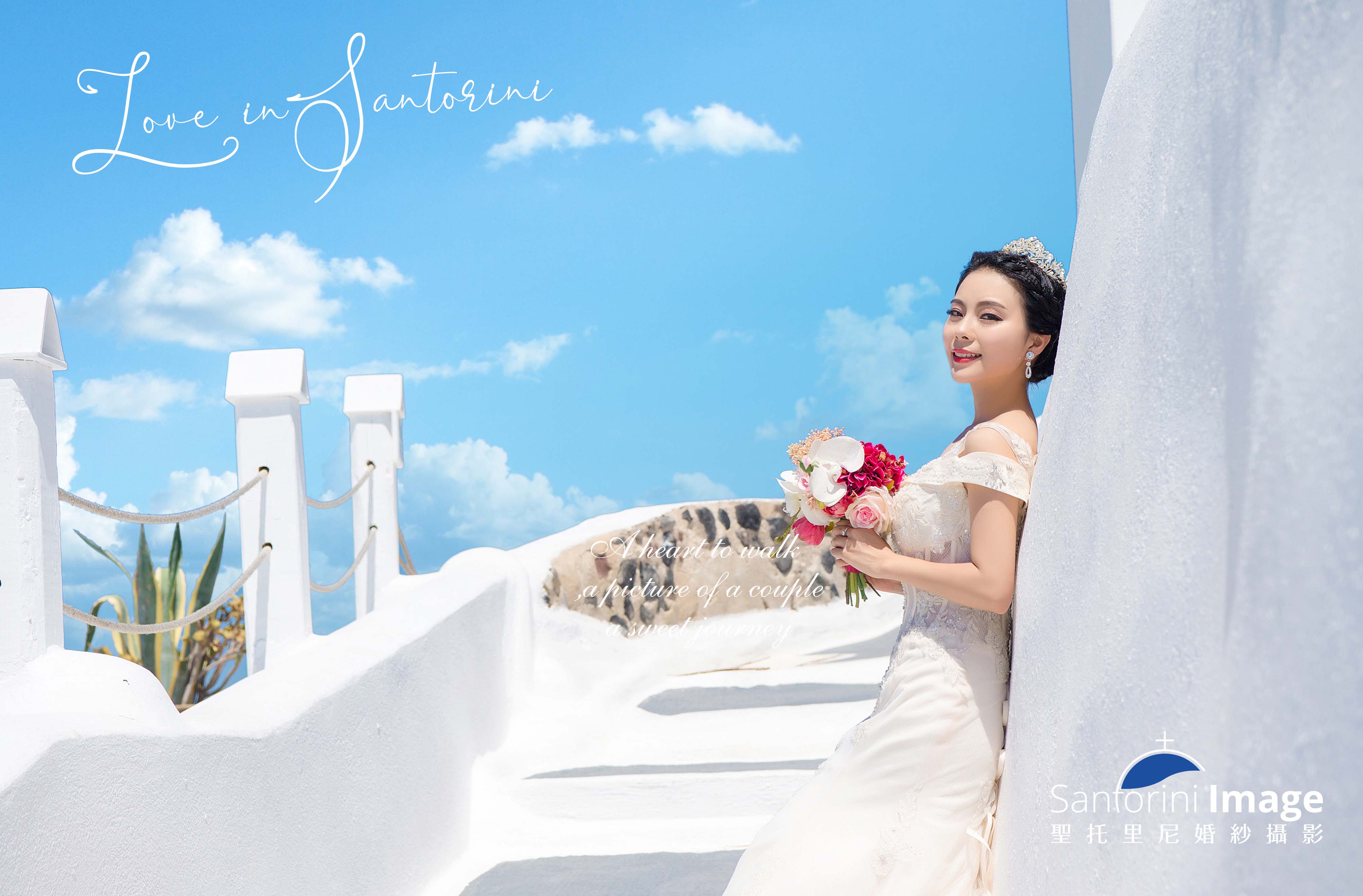圣托里尼・蓝顶教堂 婚纱旅拍作品