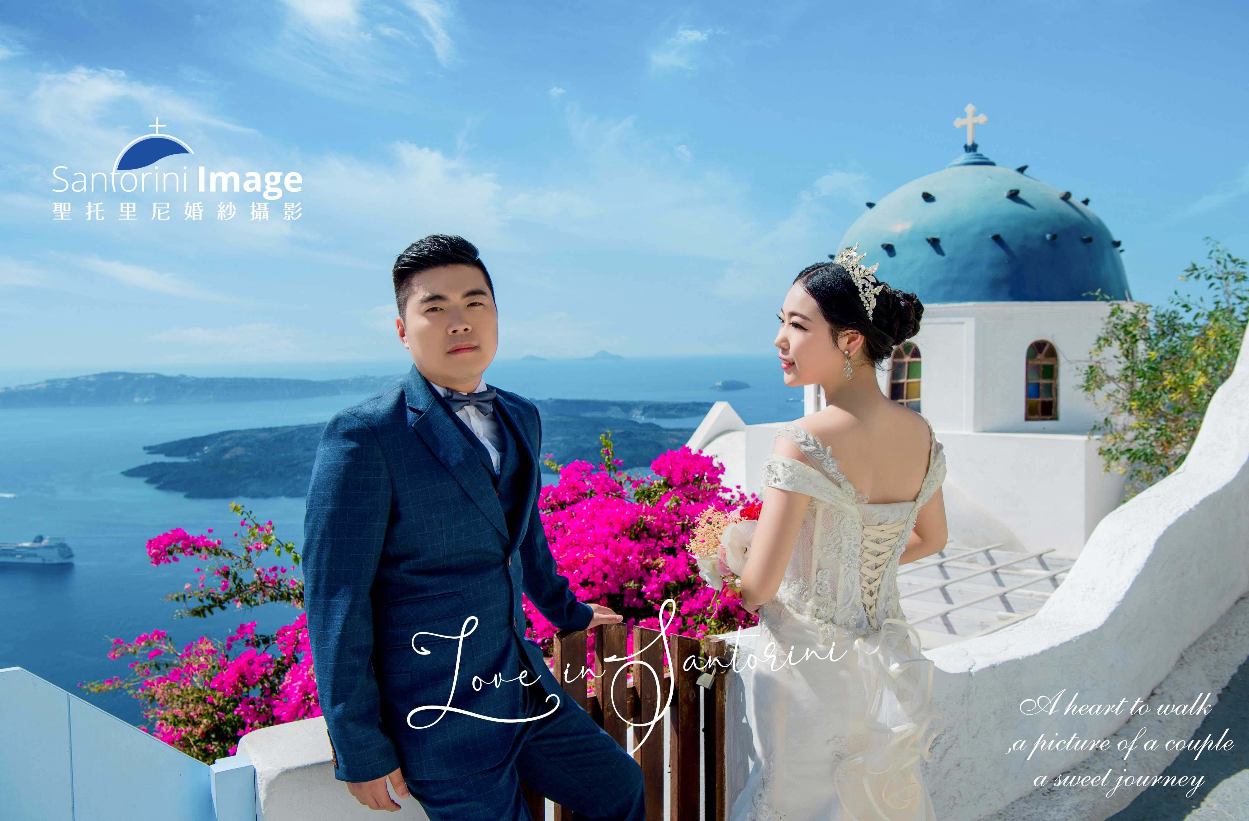 圣托里尼・费拉蓝顶 婚纱旅拍作品