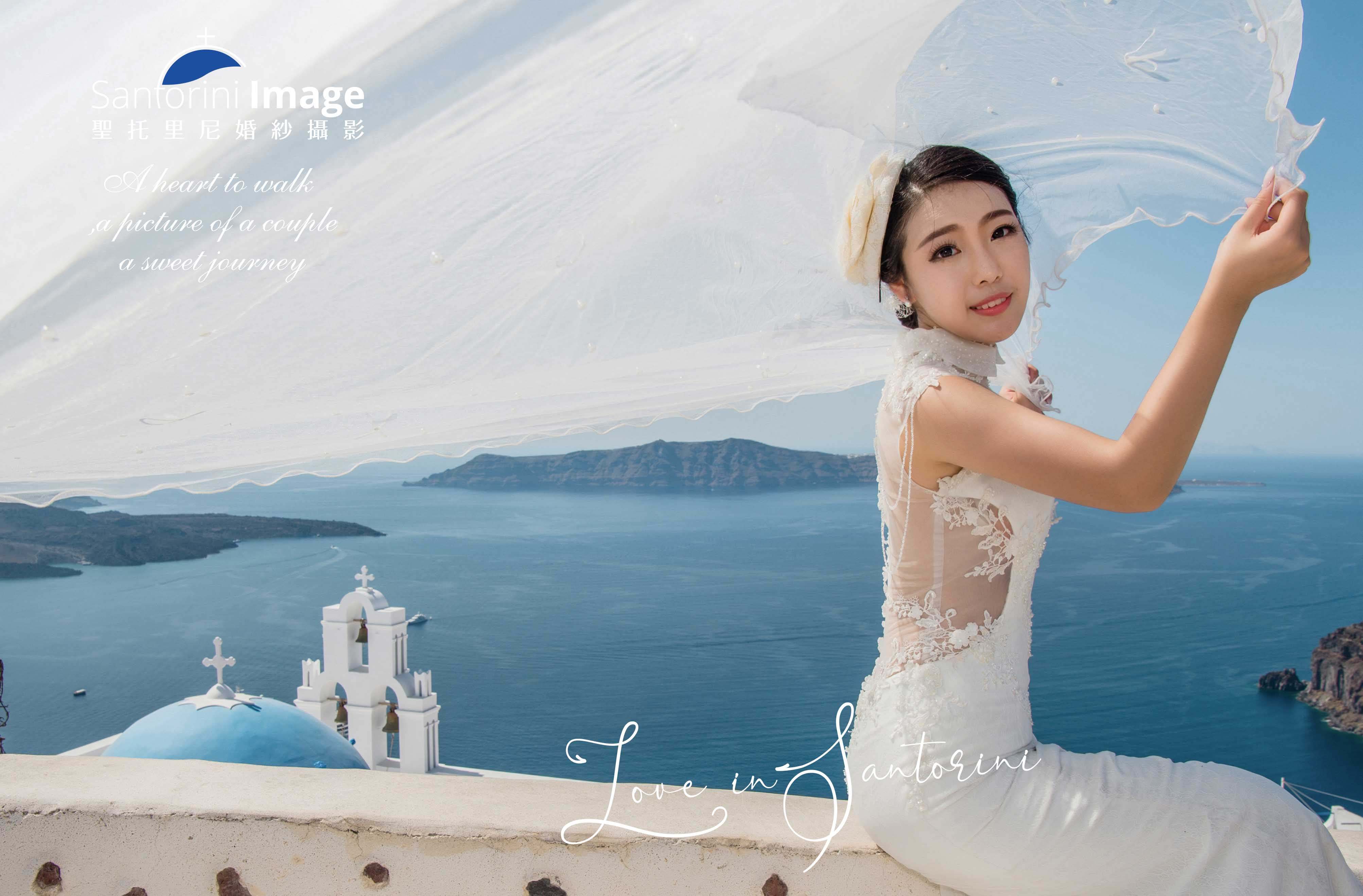 圣托里尼・费拉蓝顶 婚纱旅拍作品
