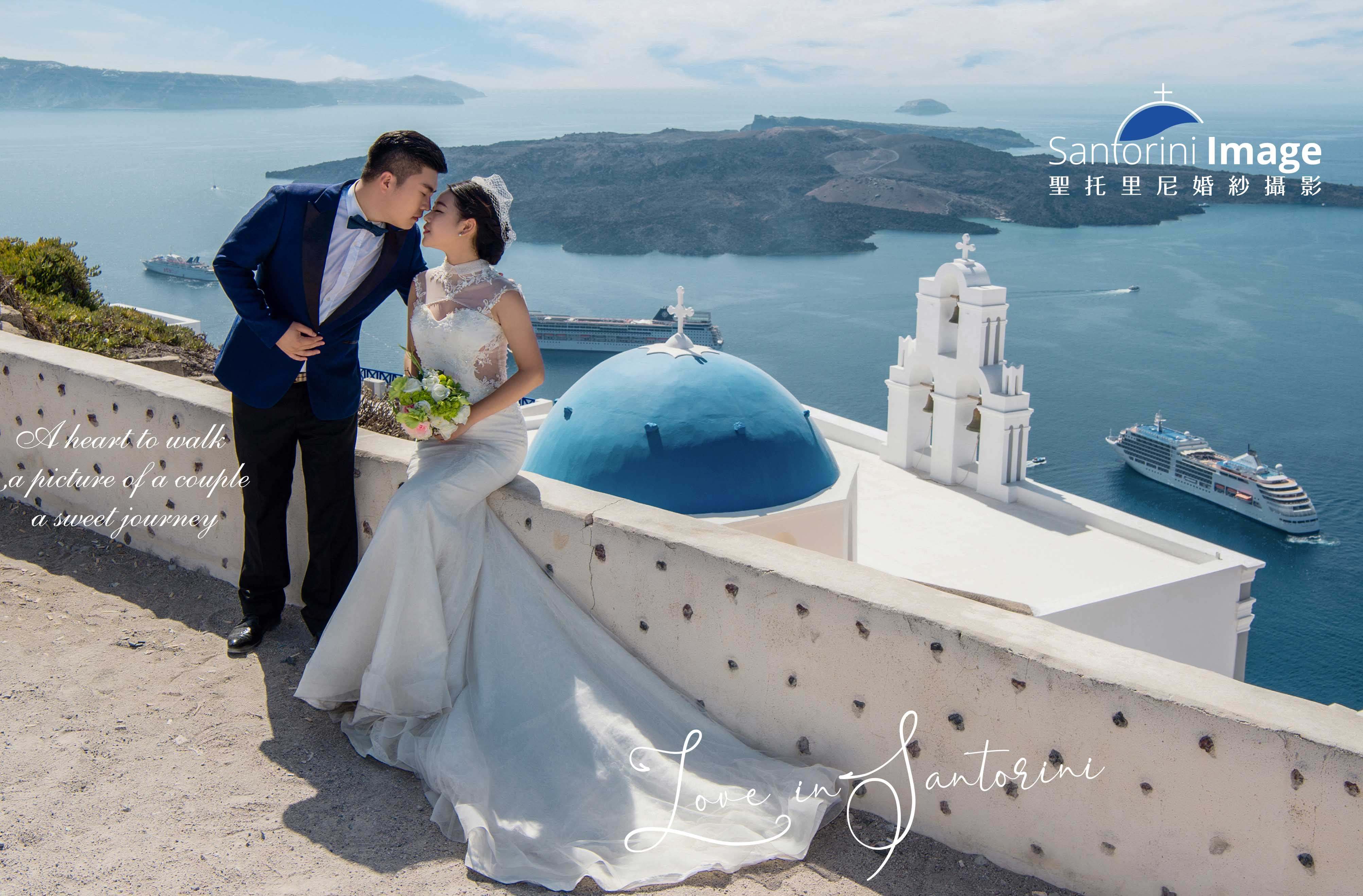 圣托里尼・费拉蓝顶 婚纱旅拍作品