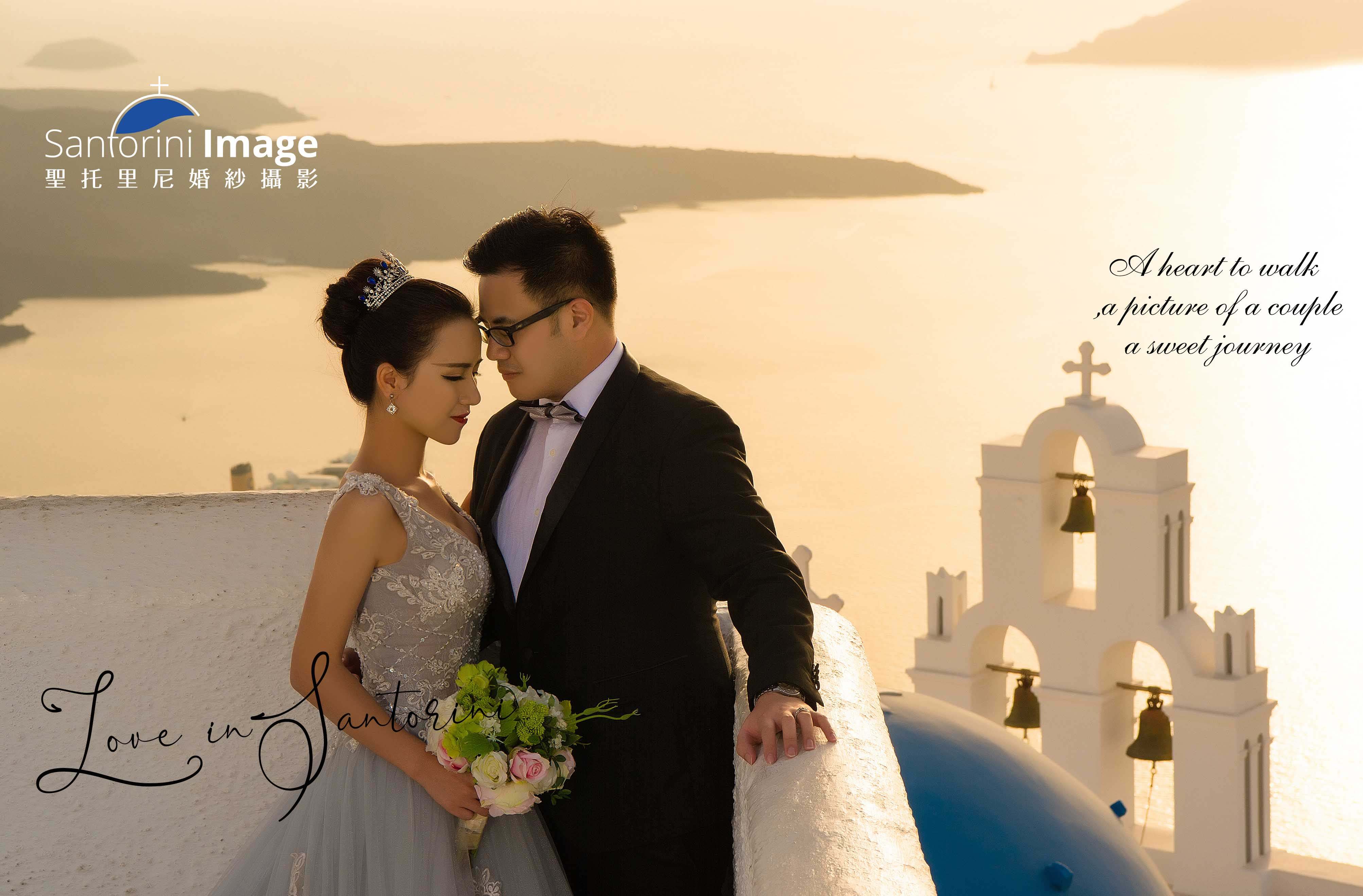 圣托里尼伊亚小镇｜日落悬崖婚纱旅拍