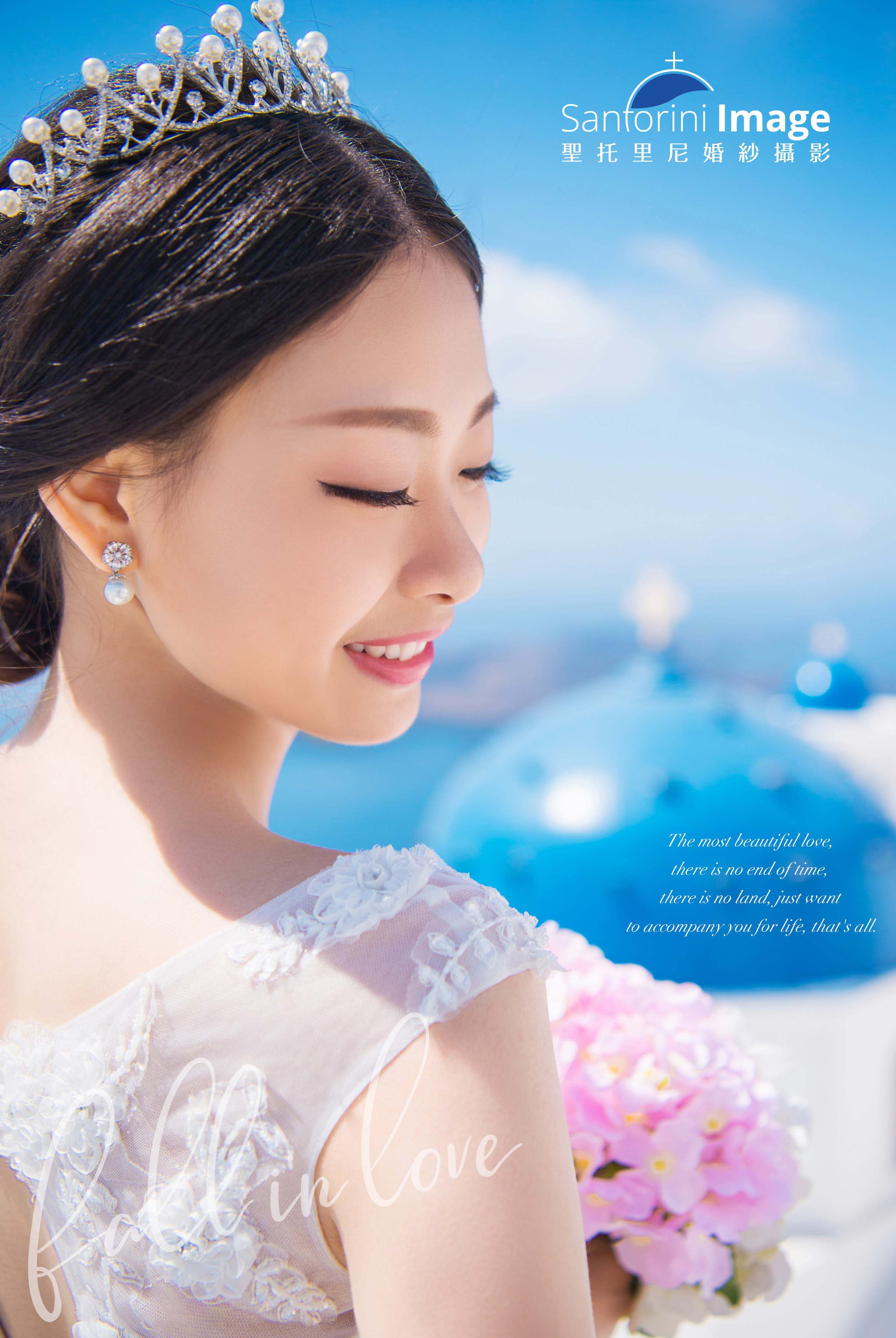 圣托里尼蓝顶穹顶｜爱琴海悬崖婚纱旅拍